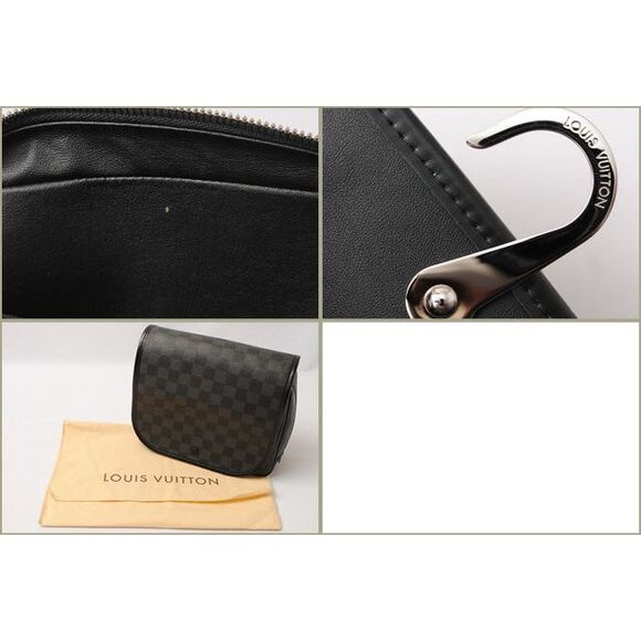 Louis Vuitton Damier Graphite Canvas Clutch Bag N41419 - Picture 5 of 6